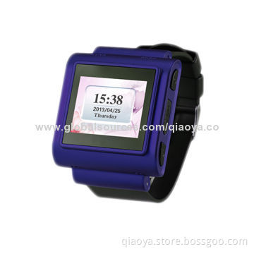 Bluetooth GPS watch phone with blood pressure monitor, heart rate monitor for elderly users